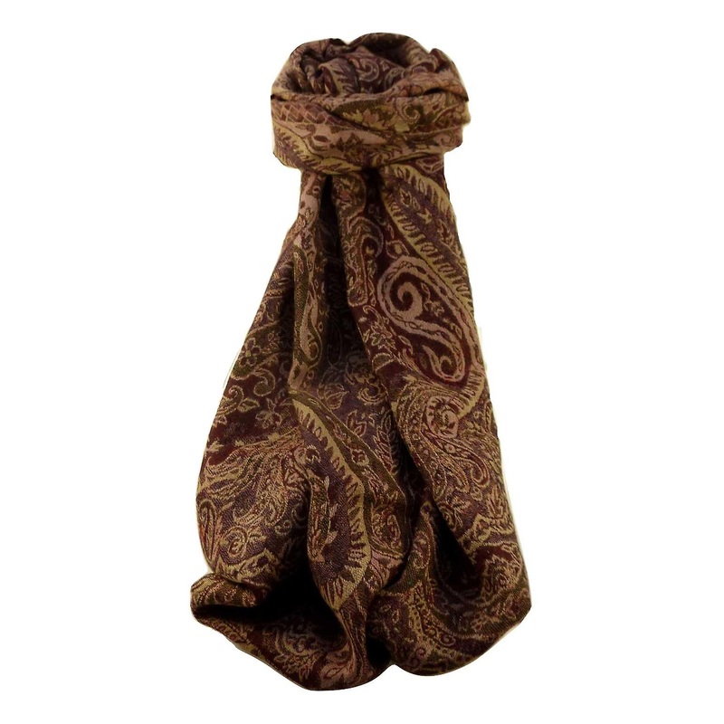 Muffler Scarf 5733 in Fine Pashmina Wool Heritage Range by Pashmina & Silk | Fruugo SG