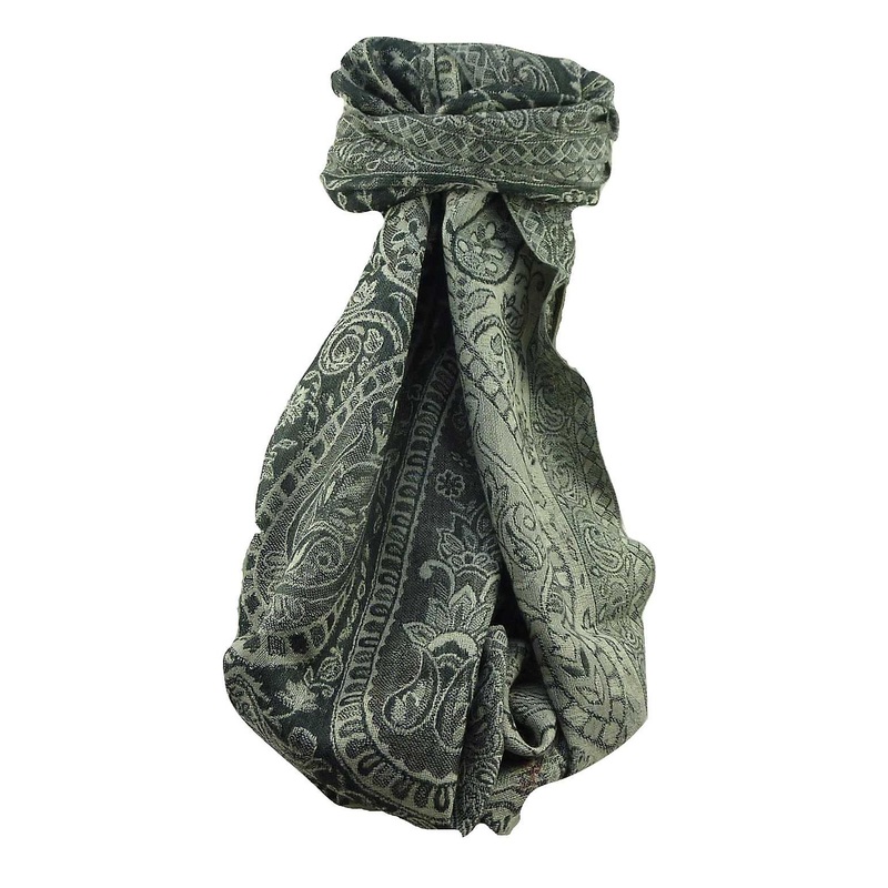 Muffler Scarf 9083 in Fine Pashmina Wool Heritage Range by Pashmina & Silk | Fruugo SG