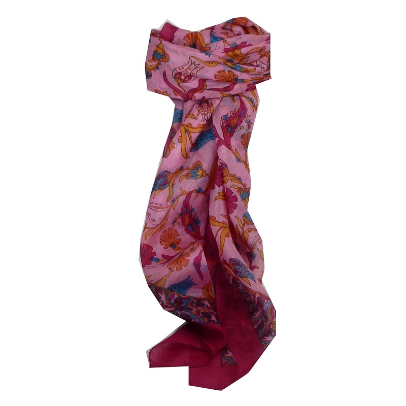 Mulberry Silk Classic Square Scarf Hestia Carmine by Pashmina & Silk | Fruugo SG