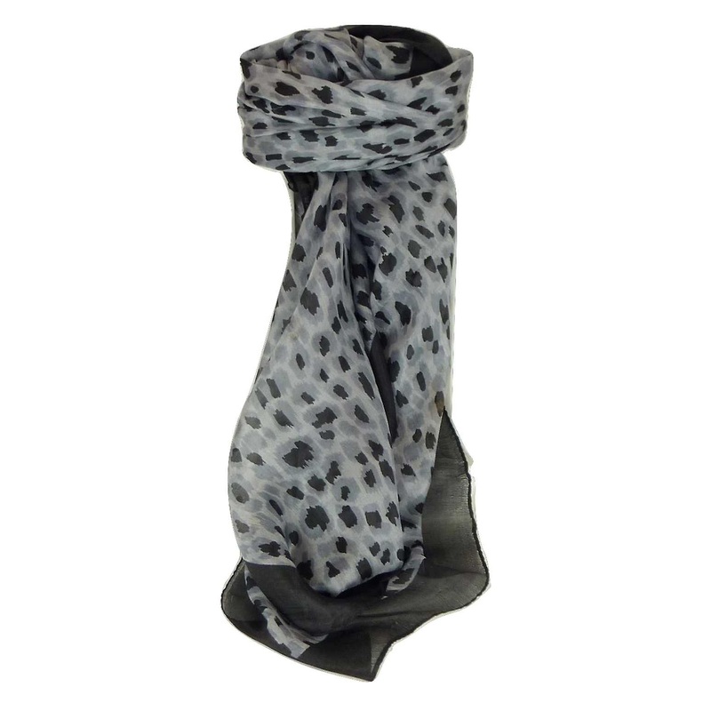 Mulberry Silk Contemporary Square Scarf Vihar Black by Pashmina & Silk | Fruugo SG