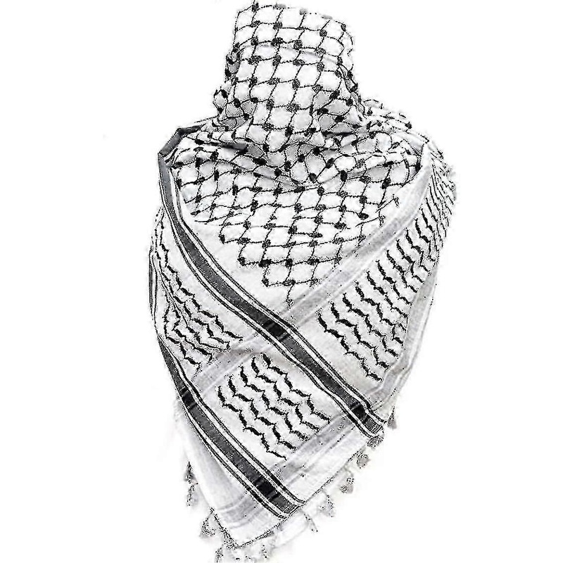 Palestinian Keffiyeh Scarf with Tassels – Traditional Arab Shemagh Houndstooth Shawl for Men & Women | Fruugo SG