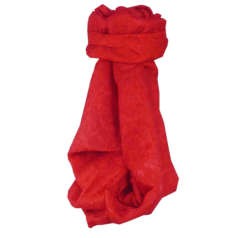 Vietnamese Silk Scarf Reversible Hoi-An Vinh Scarlet by Pashmina & Silk | Fruugo SG