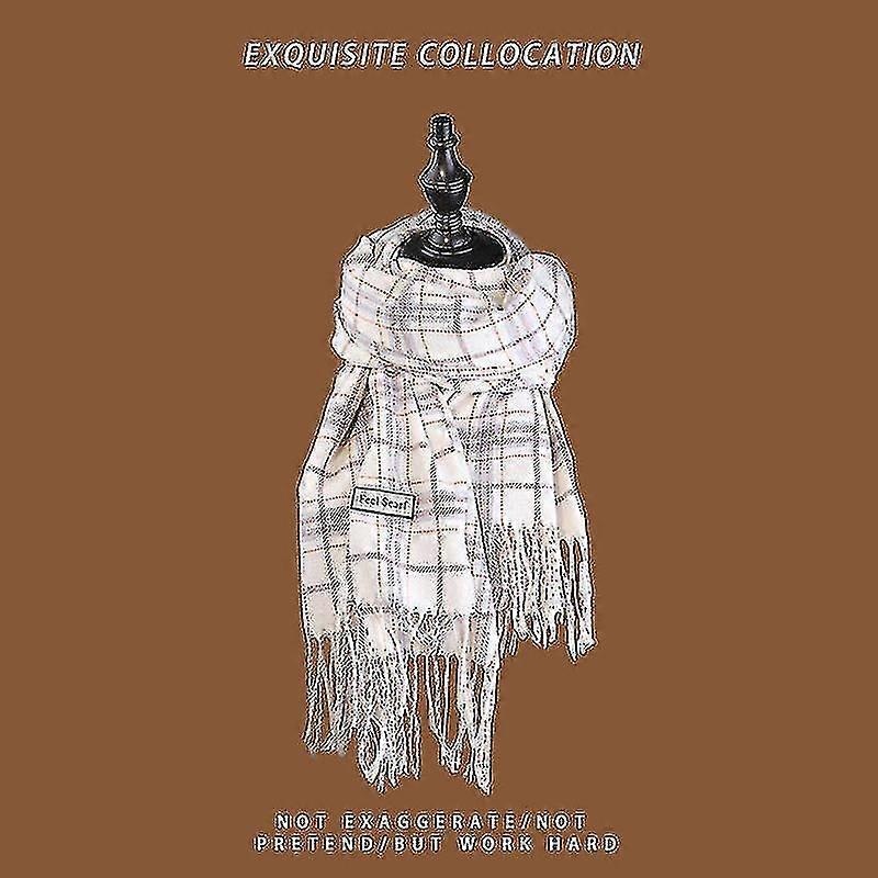 Winter Scarf Christmas Scarf Scarf Warm Gift Tassel | Fruugo SG