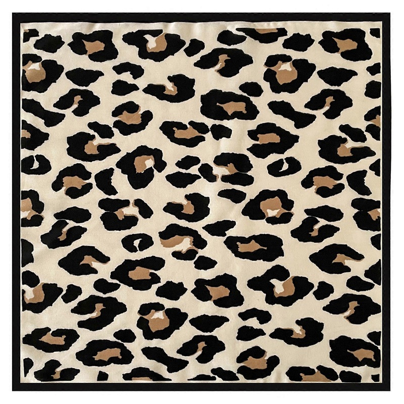 Women’s Neck Scarf Trendy Leopard Pattern Silk Scarf Soft And Comfortable Bag Decorative Strap Clothing Decorations  RZ7052 beige | Fruugo SG
