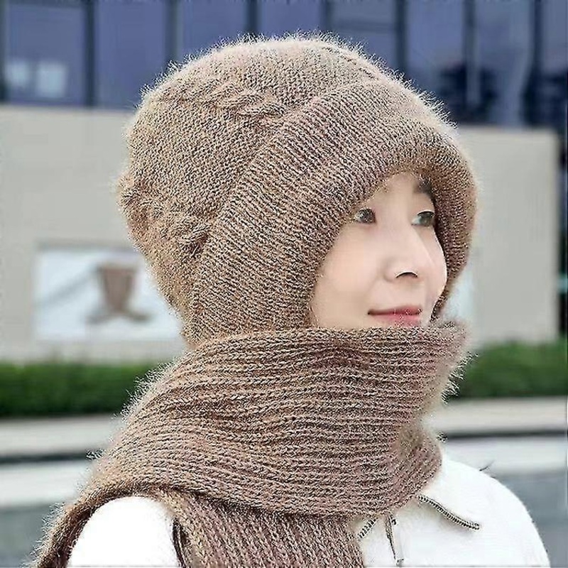 1 X Winter Warm One-piece Ear Defender Scarf (khaki) | Fruugo SG