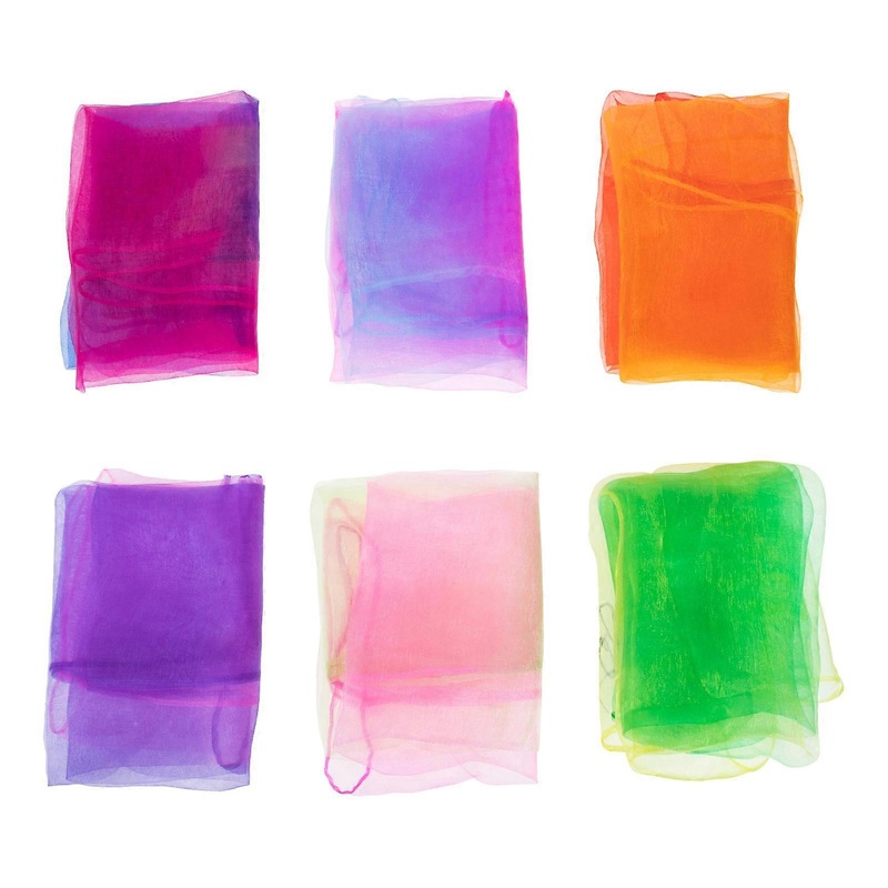 6Pcs Juggling Scarves for Kids Stage Performance Scarves Small Square Dance Scarves (Random Color) | Fruugo SG