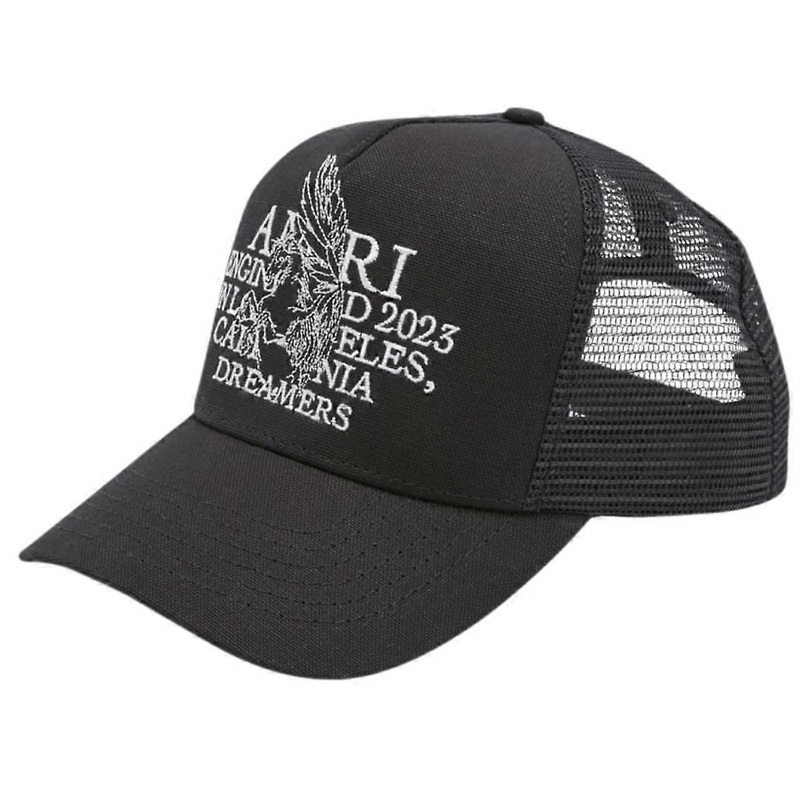 Amiri Pegasus Trucker Black Hat | Fruugo SG