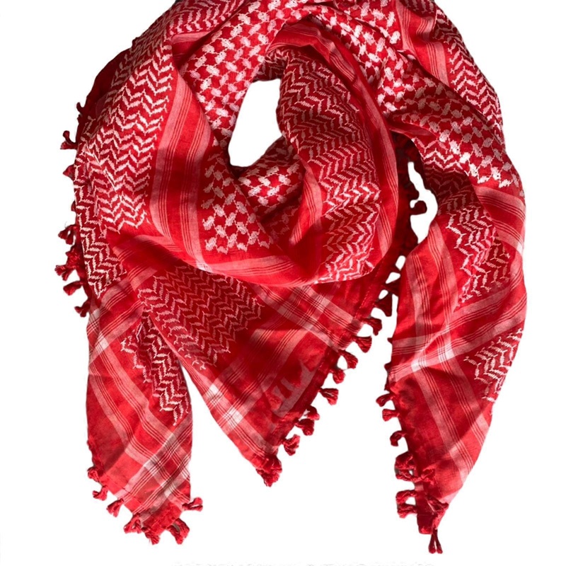 Embroidery Arab Scarf Tactically Kerchief Multi Purpose Shemagh Scarf for Man Outdoor Dustproof Keffiyeh Headscarf  Red | Fruugo SG