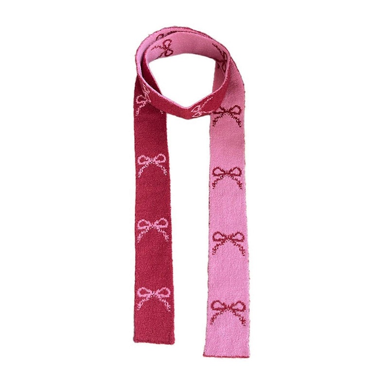 Fashion Bowknot Long Scarf for Female All Matching Furry Scarf Spring Autumn Scarf Pilling Resistant Streetwear Neckwrap  Red | Fruugo SG