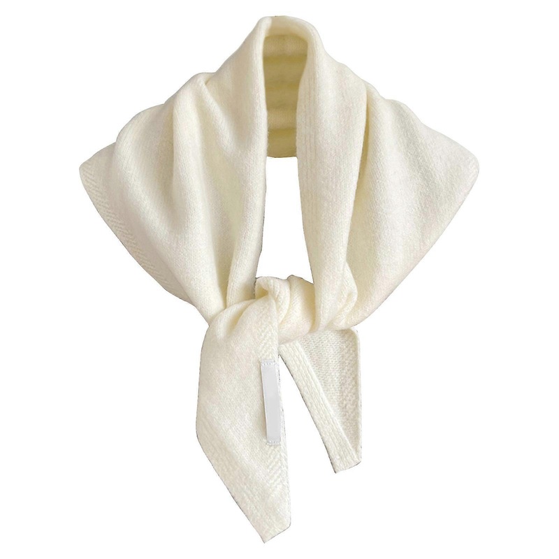 Knitting Shawl for Office Home Breathable Head Scarf Warm Neck Wrap for Travel All Matching Knitwear Women Accessory  White | Fruugo SG
