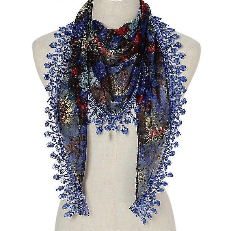 Lace Fringe Scarf Tassel Shawl Scarf Triangle Scarf With Fringe Veil Scarf | Fruugo SG