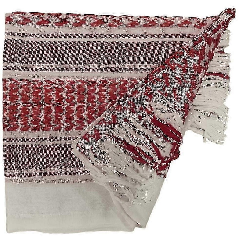 Palestinian Shawl Keffiyeh – Red and White Scarf | Fruugo SG