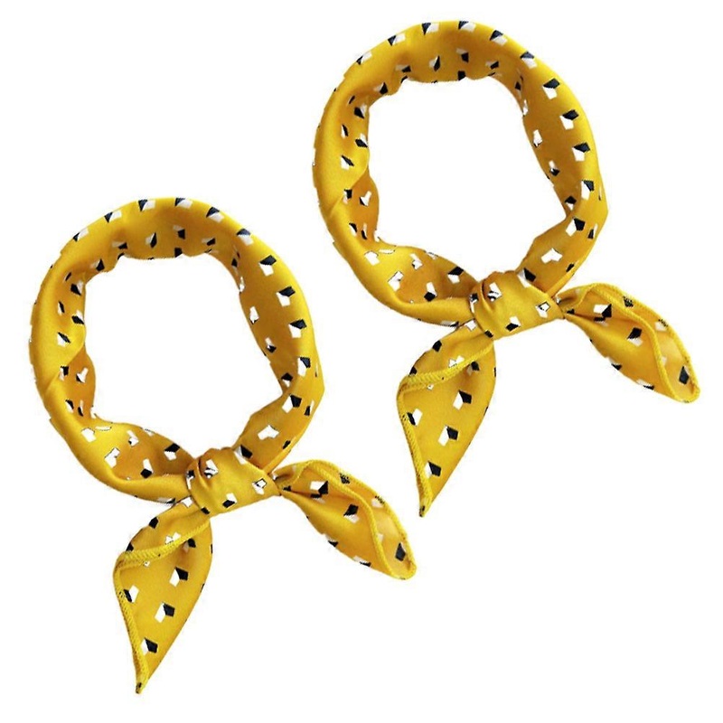 Retro Scarf For Women Square Shaped Kerchief Birthday Celebration Satin Cloth 2Pcs | Fruugo SG