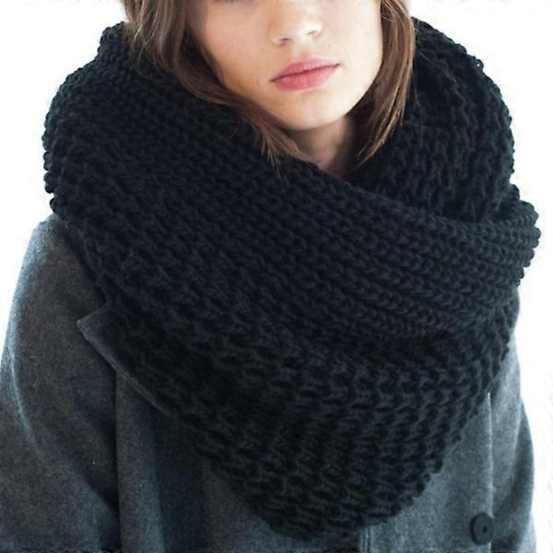 Winter Fashion Women Thick Scarf Knitted Scarves (E) | Fruugo SG