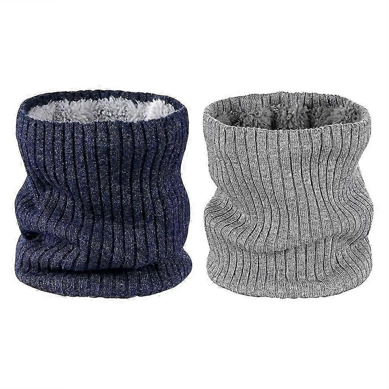 2pcs Winter Knitted Neck Gaiter Thermal Scarf for Men and Women | Fruugo SG