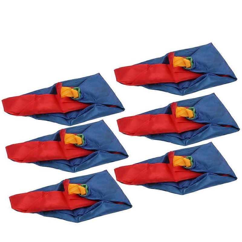 Clown Scarf Trick Rectangular Multi 48X7CM Color Change Stage Performance 6Pcs | Fruugo SG