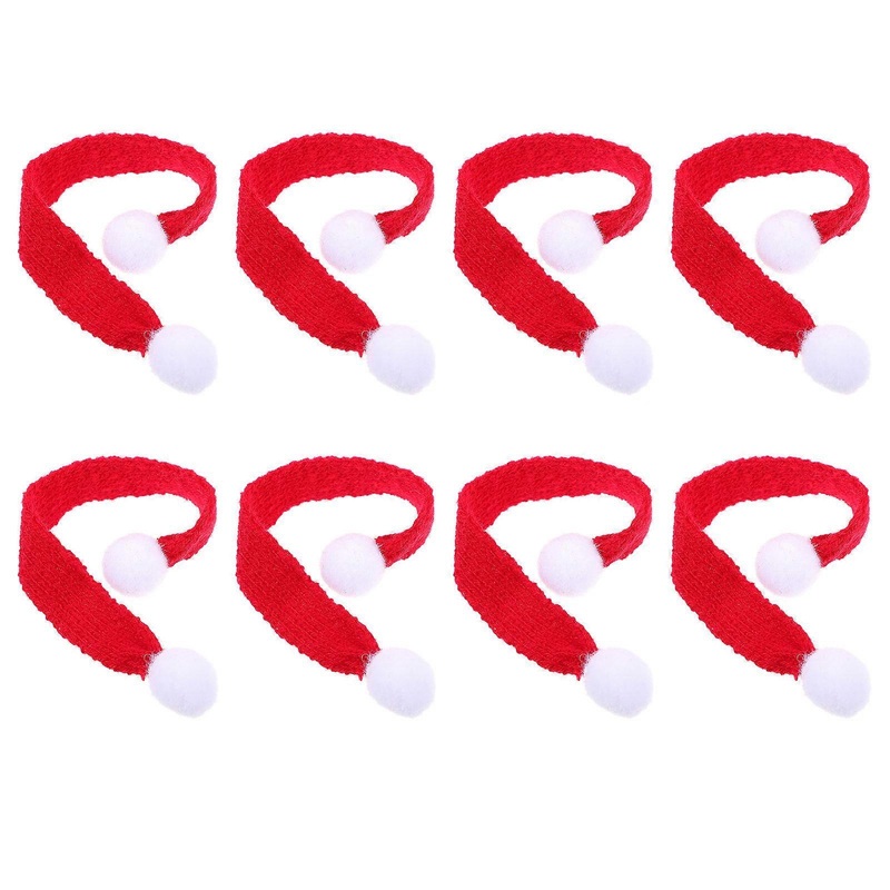 Creative Knitted Scarves 10 Pcs Delicate Neckerchiefs For Christmas Party Pet Owners Red Decorative | Fruugo SG