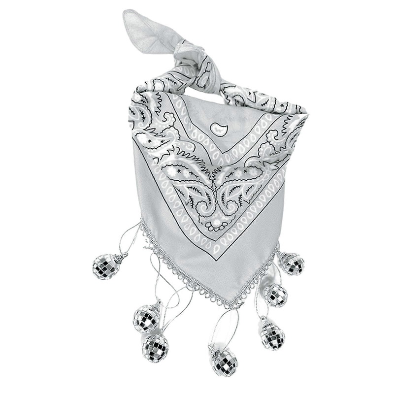 DiscoBalls Bandana for Women Bachelorette Party Cowboy Bandana Fashion Neck Scarf for Female Kerchief Scarf Bride Shawl  White | Fruugo SG