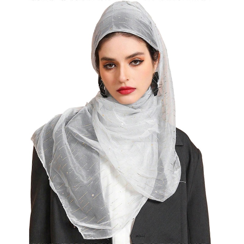 Fashionable Hijab Scarf Muslims Headscarf Turban Neck Wrap Rectangle Kerchief for Convenience and Comfortable Daily Use  White | Fruugo SG