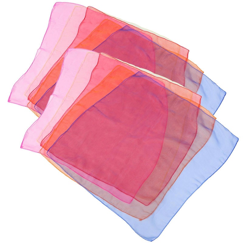 Juggling Scarves Juggling Scarve Novelty Scarf Dance 76X68CM Chiffon Stage Performance 10Pcs | Fruugo SG