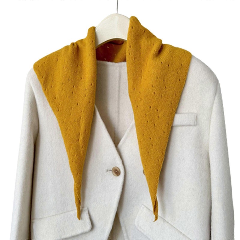 Knit Triangle Scarf for Women Winter Triangle Scarf Female Camping Shopping Shawl Teenagers Long Decorative Scarves  Yellow | Fruugo SG