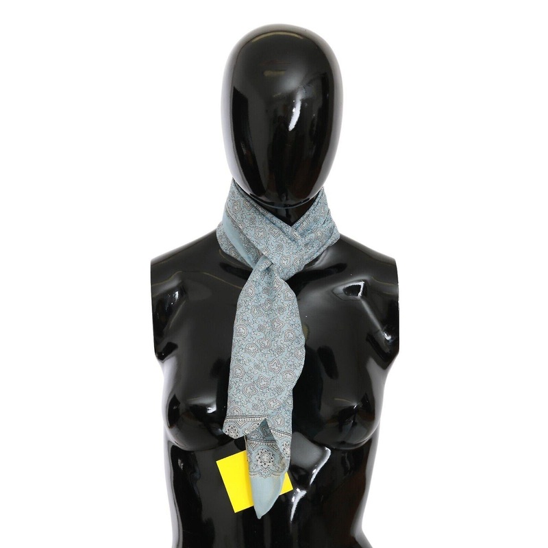 Light Blue Bandana Wrap Shawl Foulard Scarf | Fruugo SG