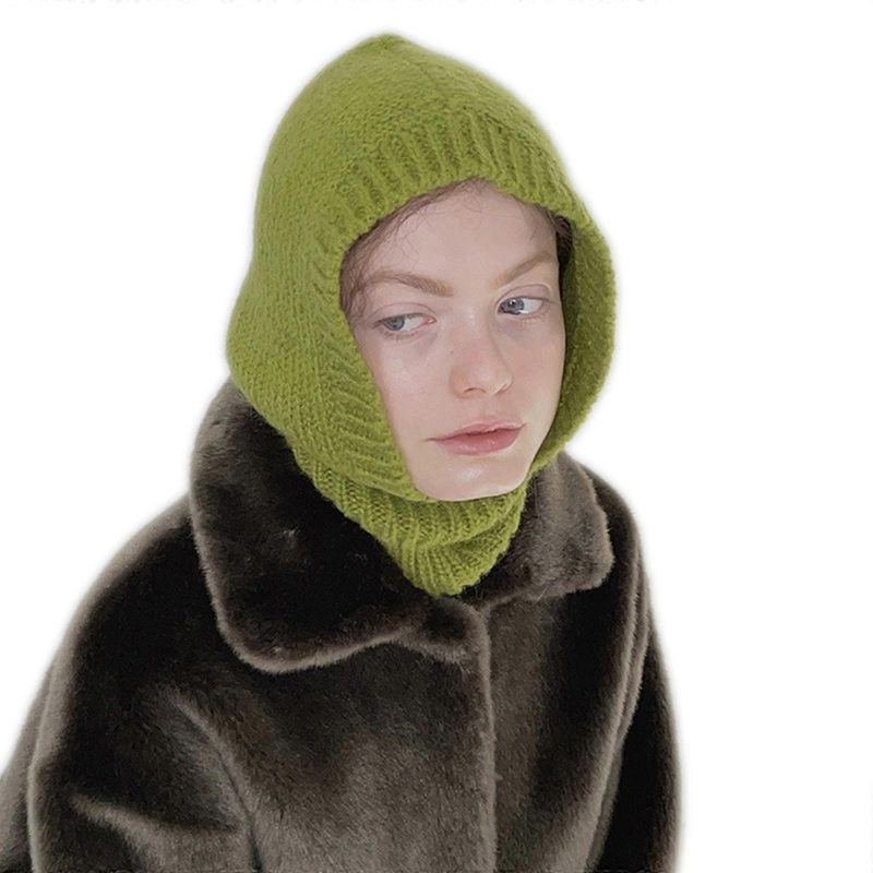 Soft Balaclava Headgear Neck Guard Hat Thicken Knit Bike Motorbike Adult Men Cycling Hat Winter Windproof Supplies  Mustard green | Fruugo SG