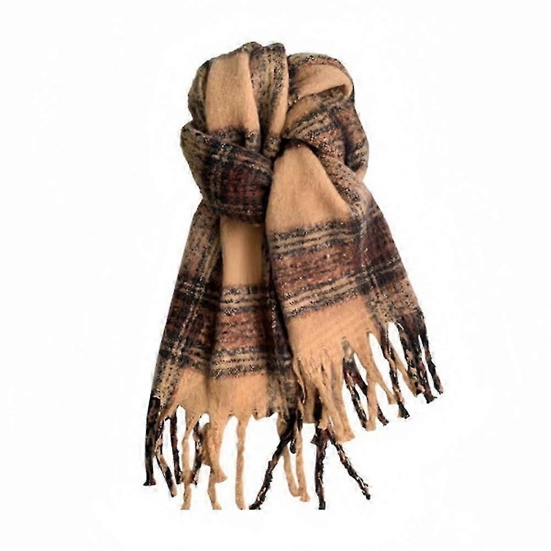 Thickened Plaid Shawl Women’s Autumn and Winter Warm Student Warm Collar Scarf | Fruugo SG