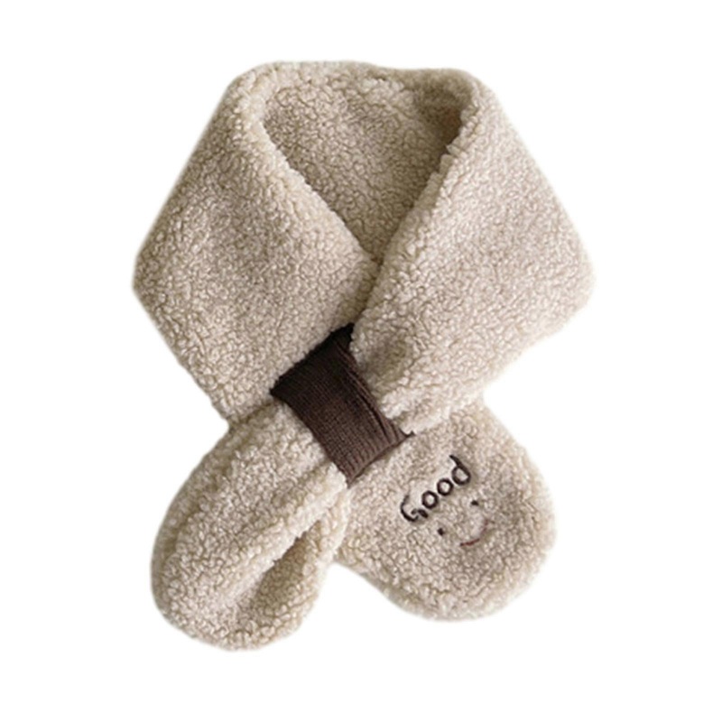 Warm & Soft Baby Gloves Scarf Warm Winter Mittens Scarf set Smile Pattern Lamb Wool Gloves Scarf Warmth set Kid Gift  beige scarf | Fruugo SG
