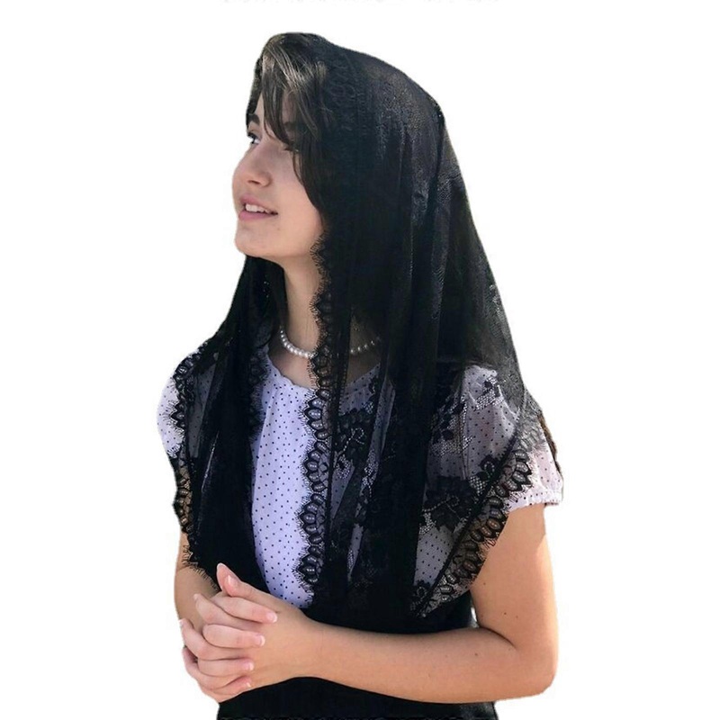 Woman Floral Pattern Triangle Sheer Shawl for Ladies Summer Travel Breathable Shawl for Wedding Church Funerals Pray  Black | Fruugo SG