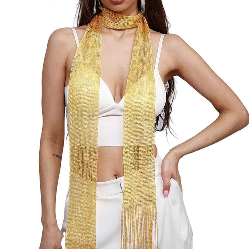 Woman Thin Lace Tassels Scarf Wedding Church Neck Scarf Lightweight Scarf with Tassels for Banquets Decorative Scarf  Khaki | Fruugo SG