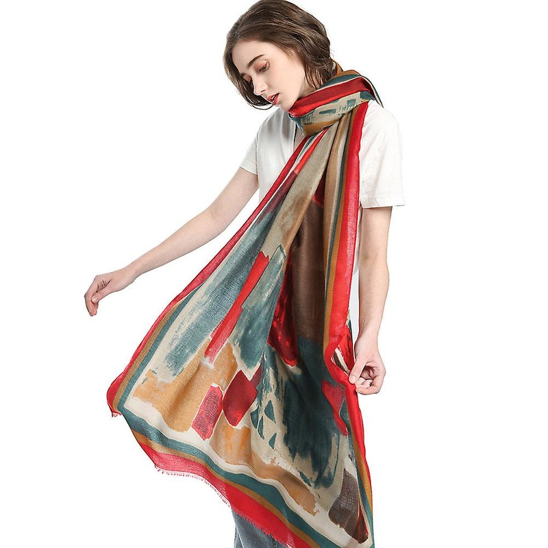 Women Scarf Shawl 2021 Autumn And Winter Printing Warm Sun Protection Casual Ws1017 | Fruugo SG
