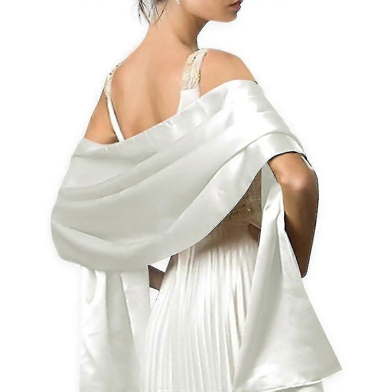 Women Silky Satin Bridal Wrap Stole Shawl Scarf Wedding Bridesmaids | Fruugo SG