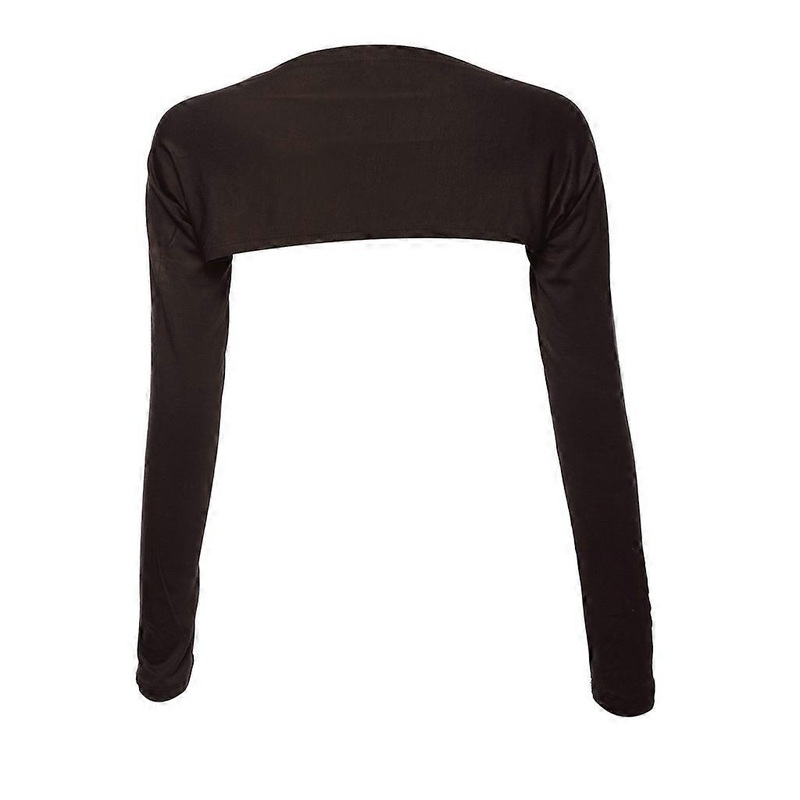 Womens Muslim One Piece Long Shoulder Sleeves Shawl Arm Cover Shrug Crop Top Mod  Coffee | Fruugo SG