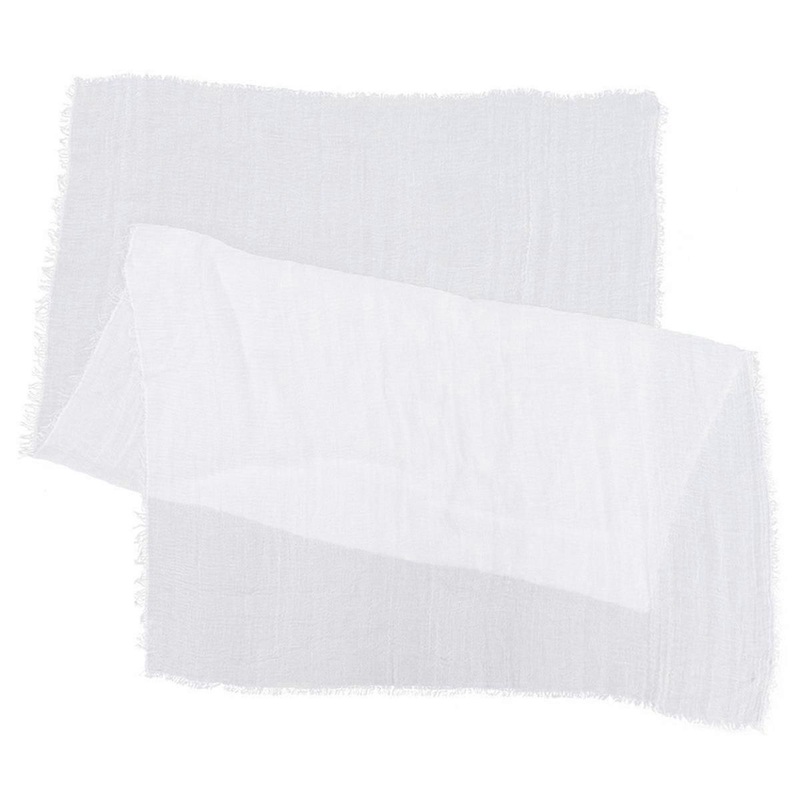 1Pc Linen Scarf Single Color Crumpled Style Scarf Cotton and Linen Scarf Simple Style (White) | Fruugo SG