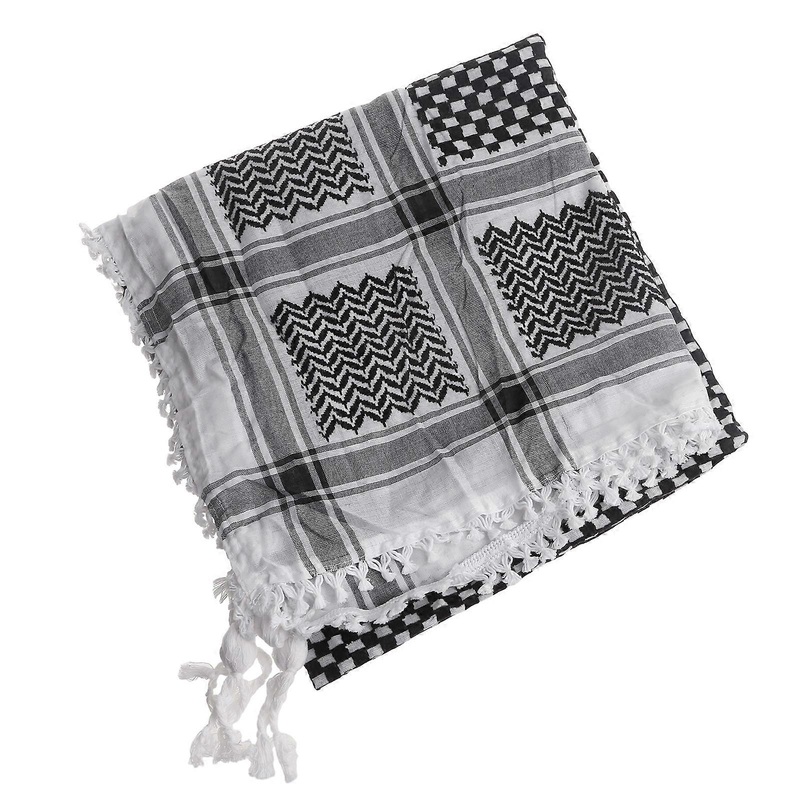 Lightweight Adult Jacquard Pattern Scarf Multi-purpose Headscarf Adjustable Religious Scarf Outdoor Sunproof Headwrap  Black and white Araf | Fruugo SG