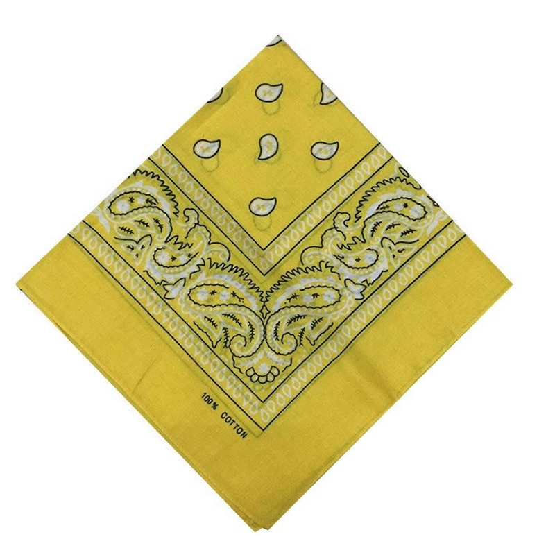Outdoor Scarf Multi-Purpose Bandanas Head Scarf Handkerchiefs Cotton Bandanas Hip Hop Scarves for Women Boy Girls  Yellow | Fruugo SG