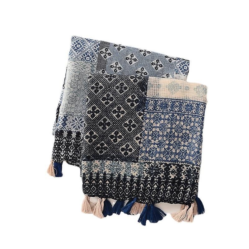 Retro Ethnic Style Scarf For Women Tassel Slub Cotton Paisley Fashion For Spring Fall Winter Lengthening Scarves Shawl Wrap | Fruugo SG