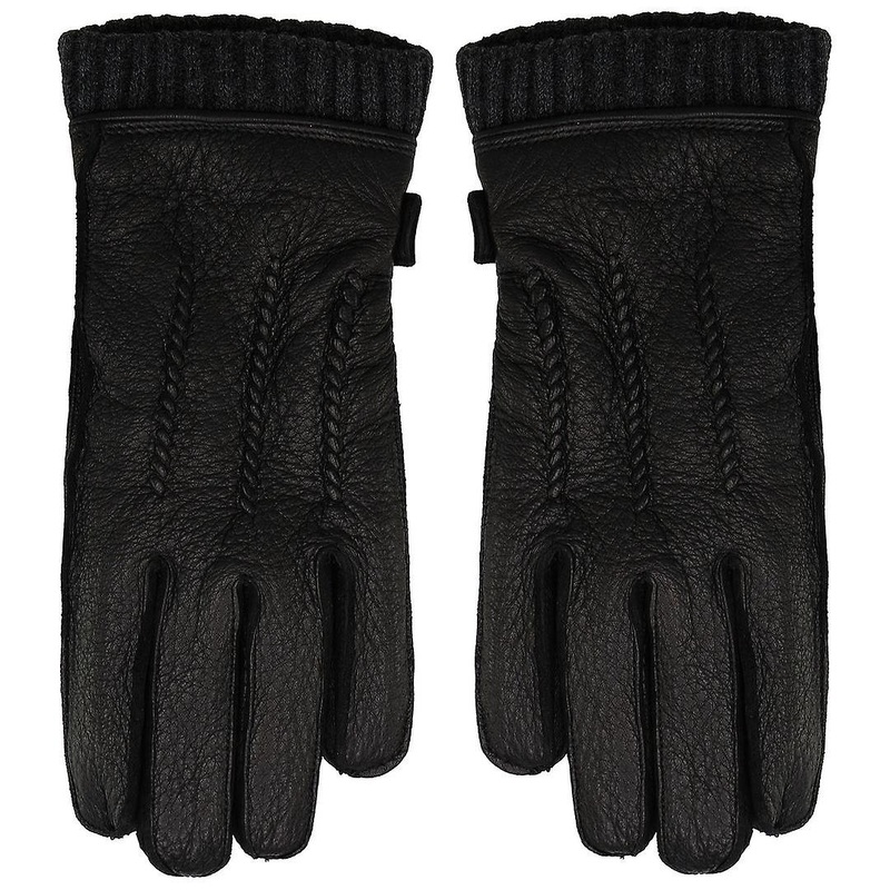Timberland Horseshoe Beach Fleece Lined Mens Leather Gloves Black A1EGC 001 A3 | Fruugo SG