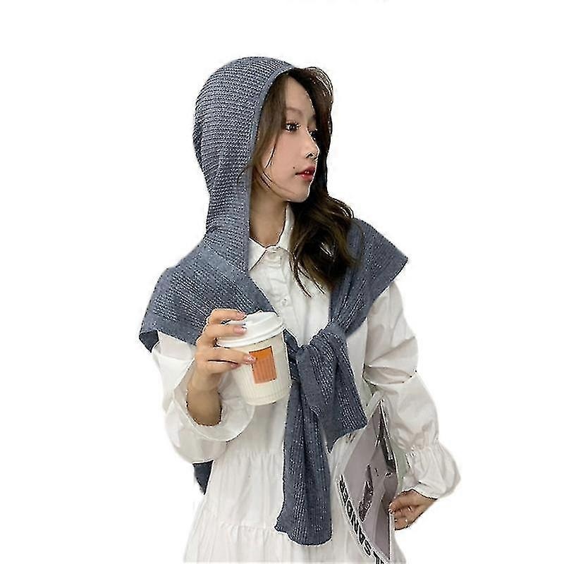 Upgraded Knitted Scarf Solid Color Warm Shawl Scarves Women Girl Birthday Gift | Fruugo SG