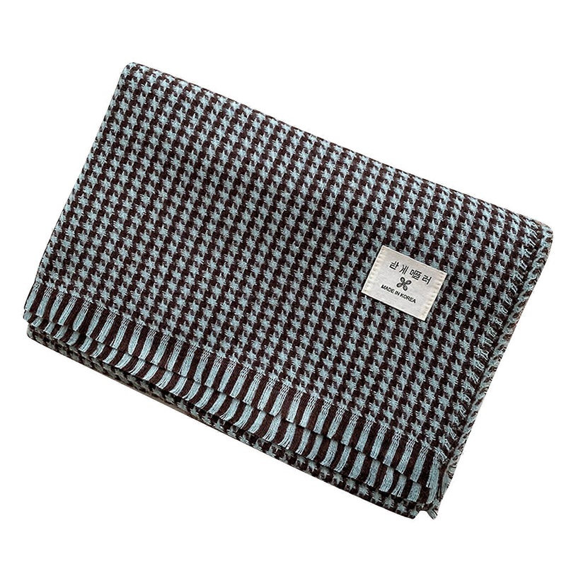 Warm Scarf Broken-check Textile Pattern Winter Windproof Neck Scarf for Woman Tweed Scarf Winter Warm Soft Scarf  Light Blue | Fruugo SG