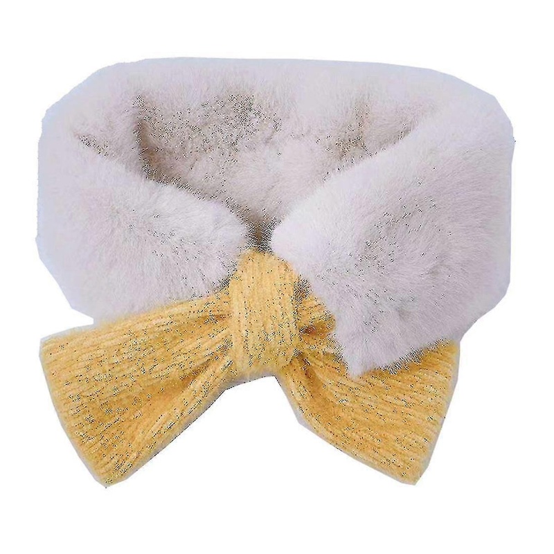 Winter Children Scarf Baby Cute Faux Fur Collar Plush Warmth Girl Kids Knitted Neck Scarves Cross | Fruugo SG