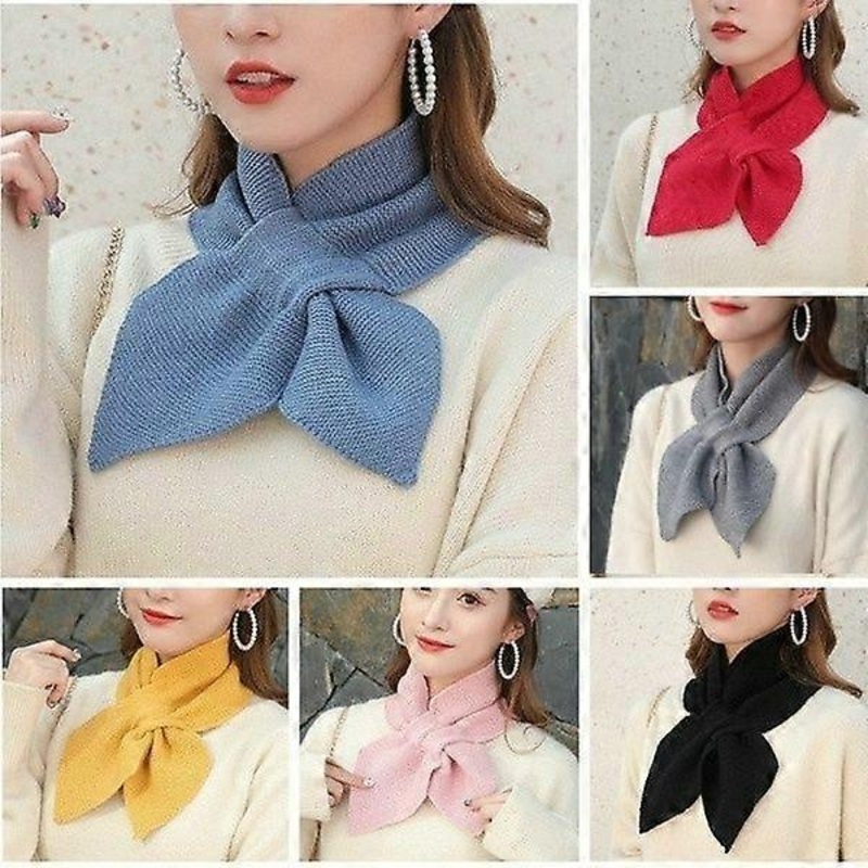 Women Casual Cross Keep Warm Straps Shawl Ladies Autumn Winter Scarf Soft Neck Scarf Girls Knitted Sweater Scarve | Fruugo SG
