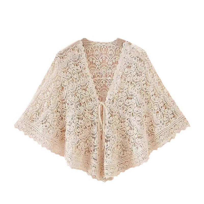 Women Knitted Wrap for Dress Up Outfit Shawl for Qipao Wrap Graceful Knitted Shawl for Special Event  Apricot | Fruugo SG