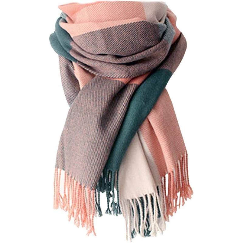 Women’s Long Plaid Blanket Chunky Oversized Spring/Spring/Winter/Fall Warm Scarf Big Tartan Scarves Wrap Shawl | Fruugo SG