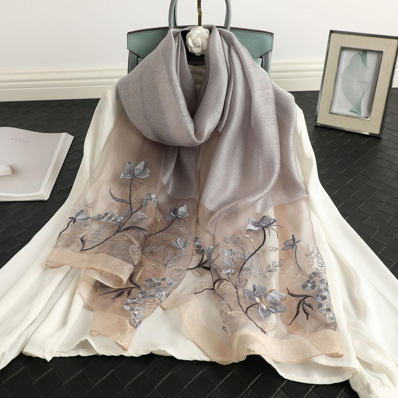 Women Scarf Shawl 2022 Spring And Autumn Embroidery Sun Protection Warm Casual | Fruugo SG