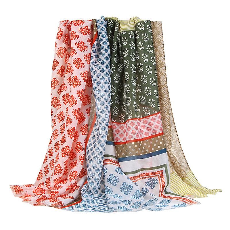 Women Scarf Shawl 2022 Spring And Autumn Printing Contrast Color Sun Protection Warm | Fruugo SG