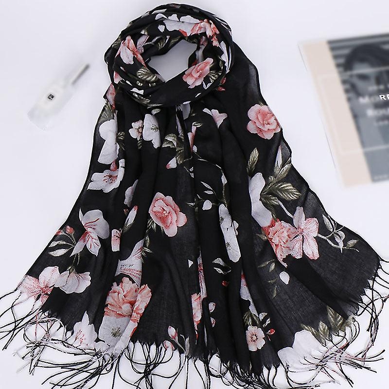 Women Scarf Shawl 2022 Spring And Autumn Printing Tassel Refreshing Casual | Fruugo SG