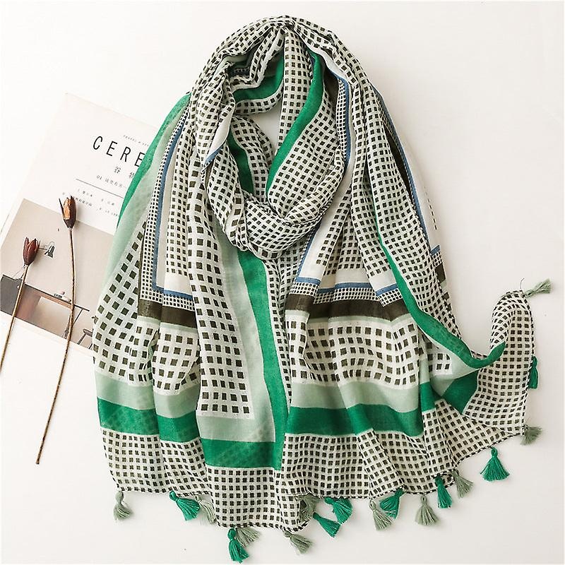 Women Scarf Shawl 2022 Spring And Summer Cotton And Linen Tassel Sun Protection Casual Ws1613 | Fruugo SG