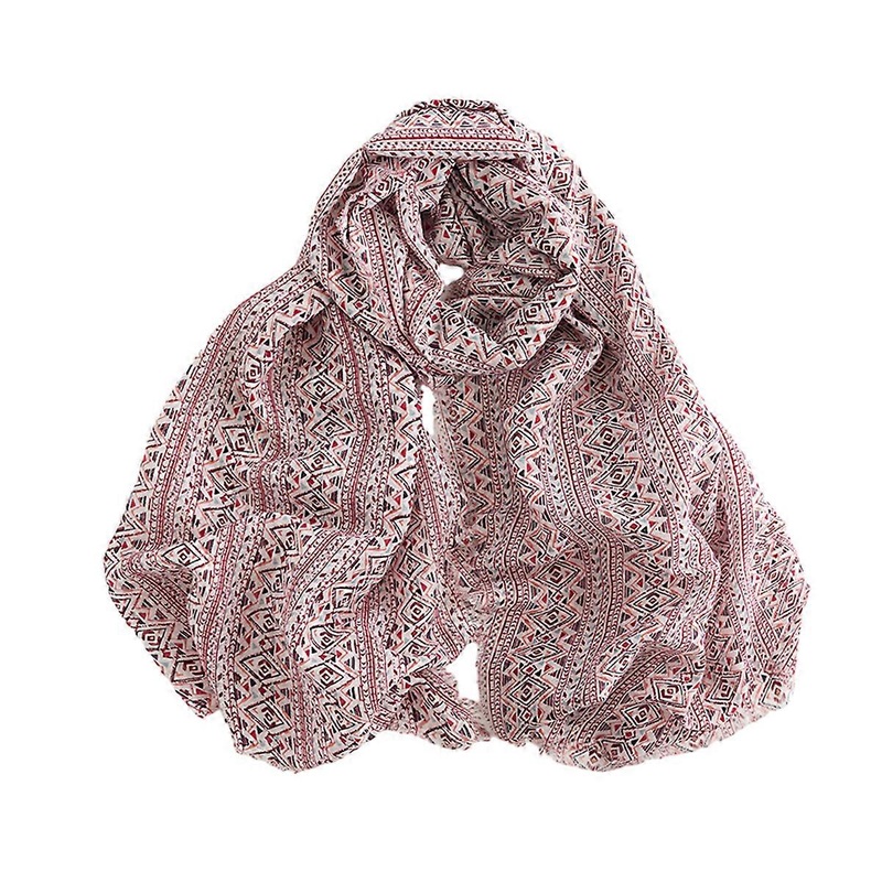 1 ethnic style pink personalized printed scarf warm medium-length short beard shawl | Fruugo SG
